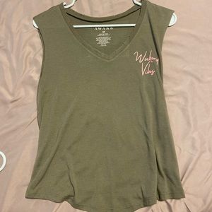 Medium Army Green Tank Top